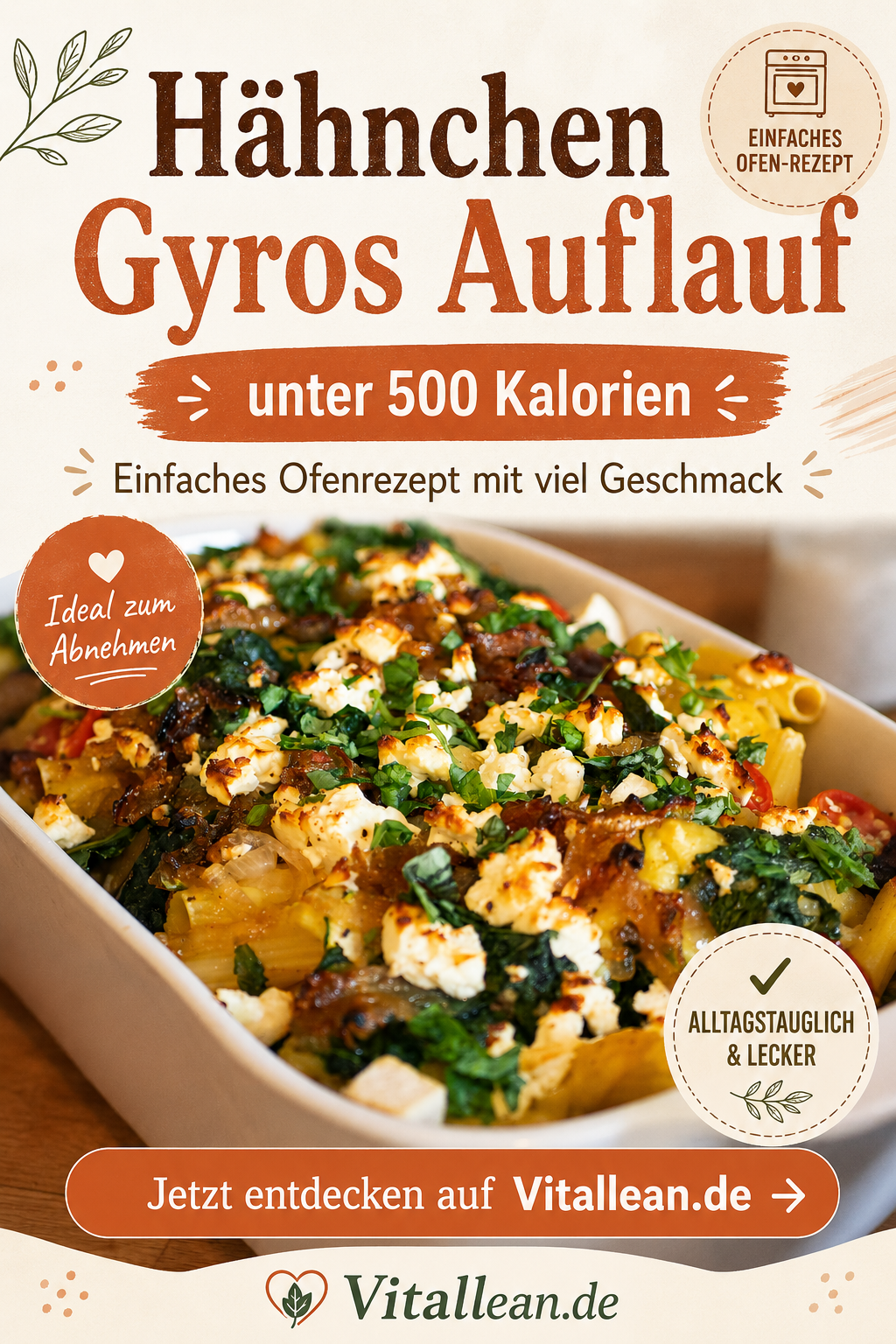 Hähnchen Gyros Auflauf Rezept Pinterest