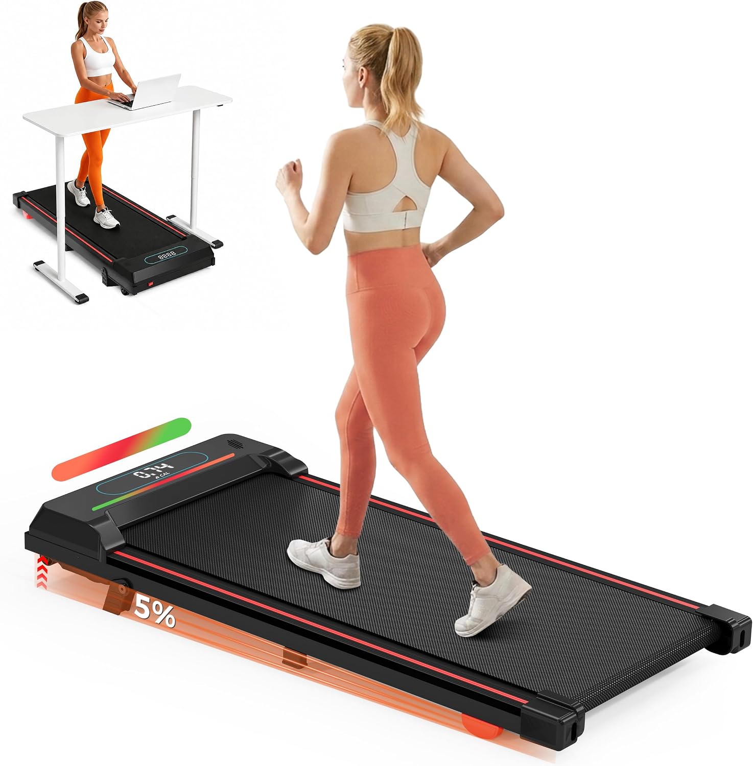 VZYTV Walking Pad mit Steigung